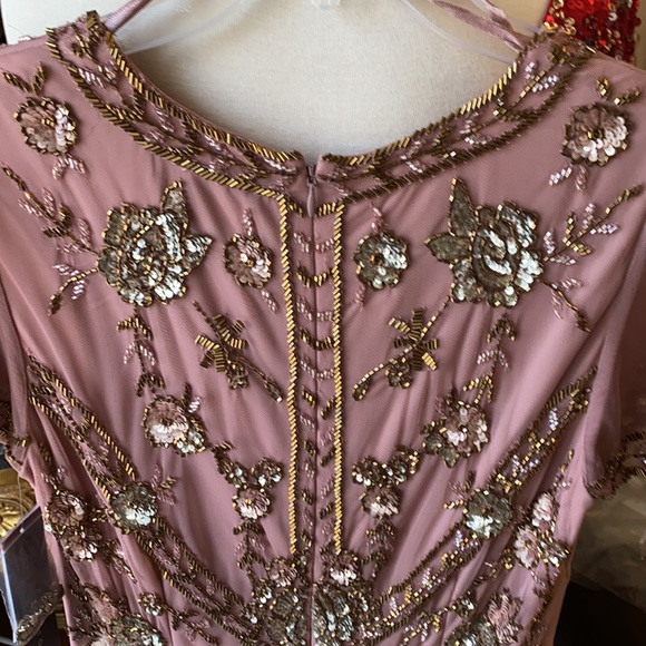 BHLDN FATIMA TEA ROSE AIDAN MATTOX DRESS - Picture 8 of 10